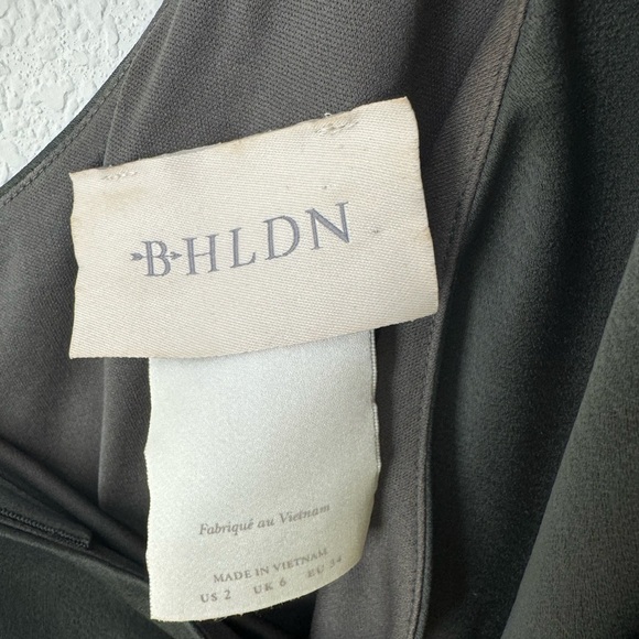 BHLDN Dylan One-Shoulder Satin Side-Slit Gown - Picture 5 of 11